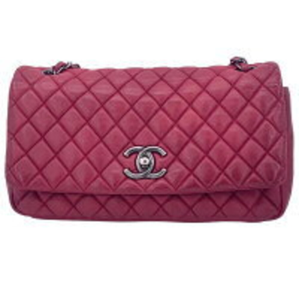 Chanel Single Red Card Chain Matelasse Shoulder Calfskin MK Flap Bag